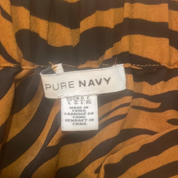 Pure Navy Animal Print Orange & Black Skirt - Picture 6 of 9